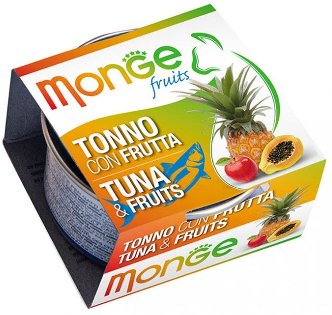 Monge Fruits Cat Lattina Multipack 24x80G TONNO CON FRUTTA