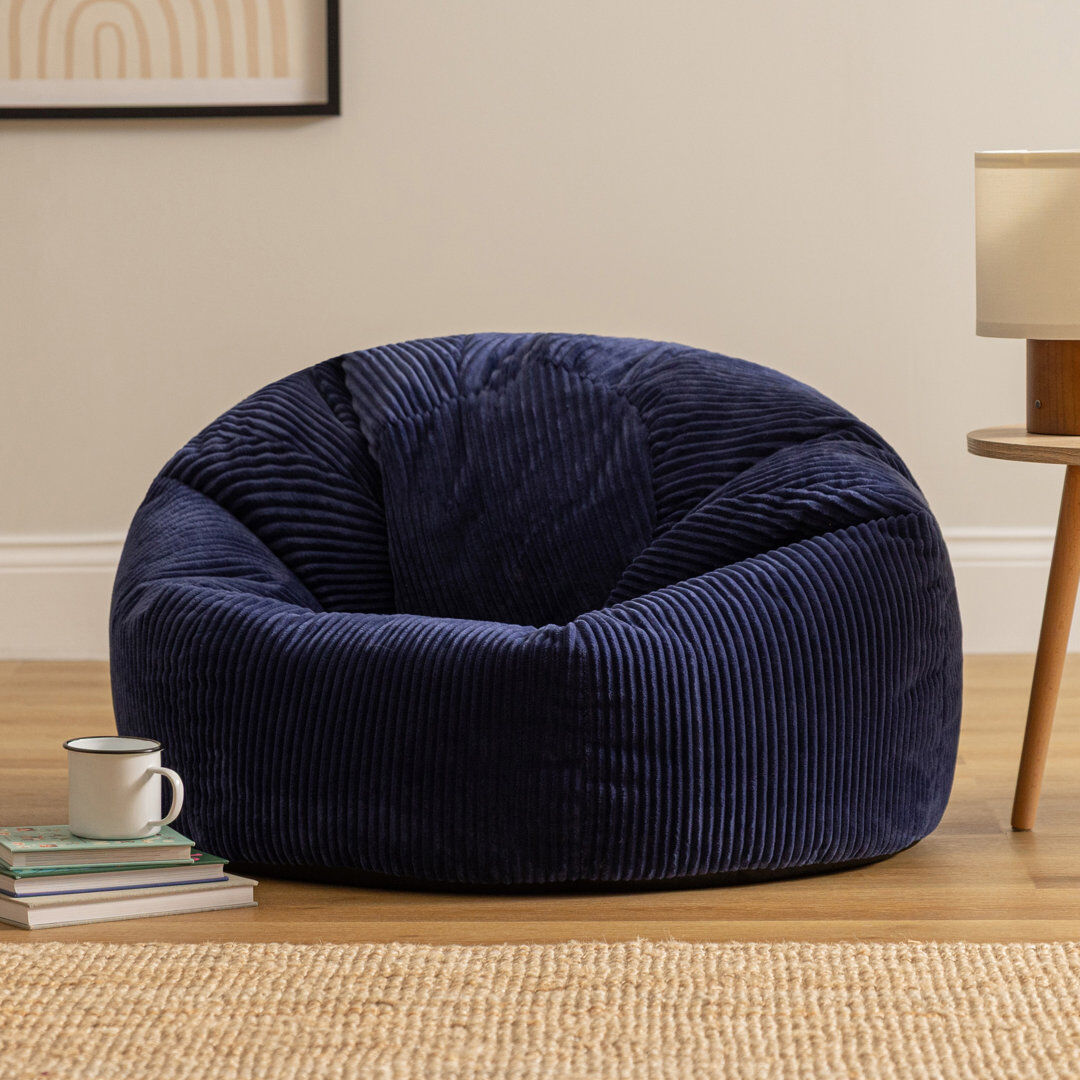icon Kingston Beanbag Corduroy Navy Blue Navy Blue Medium;Large