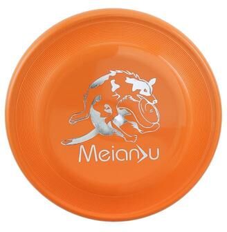 The Handy Homestead Durable Interactive Dog Training Flying Disc Perfect For Outdoor Fun & Puppy Training orange 24cm