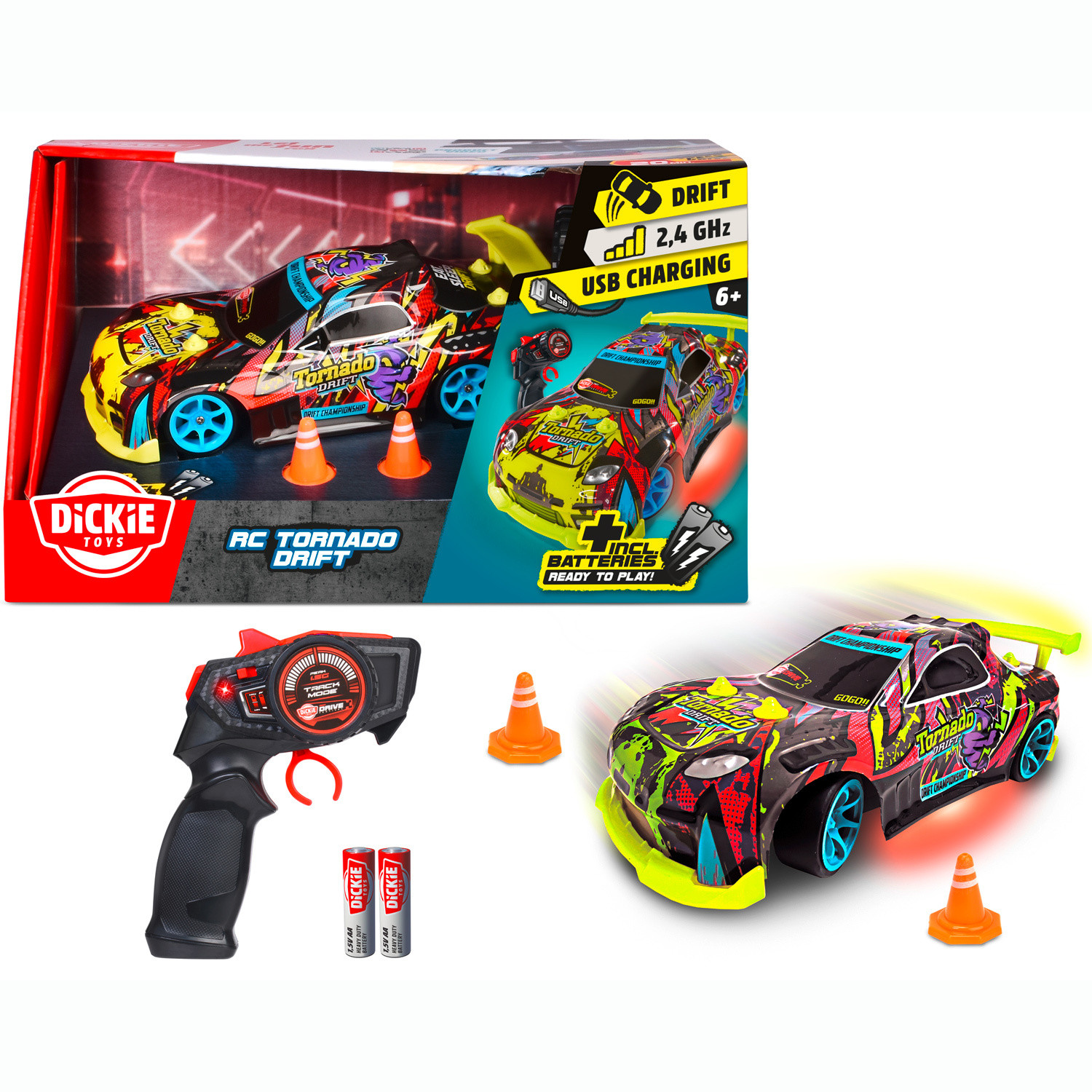 Smoby Dickie RC Tornado Drift 2,4 GHz RC-auto