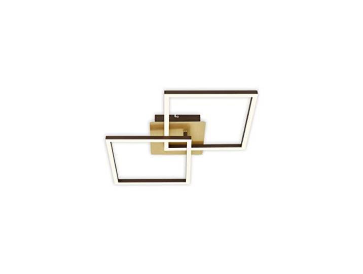 BRILONER Leuchten - Deckenlampe LED, Stufenweise Dimmbar, schwenkbare Deckenleuchte, LED Frame, Goldfarbig-Braun, 620x368x73 mm, 3210-017