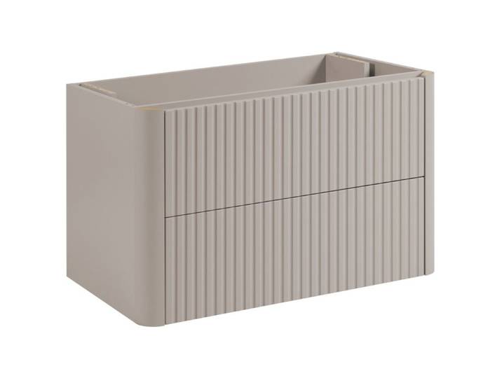 Meuble sous vasque suspendu LINEA 80 cm cachemire