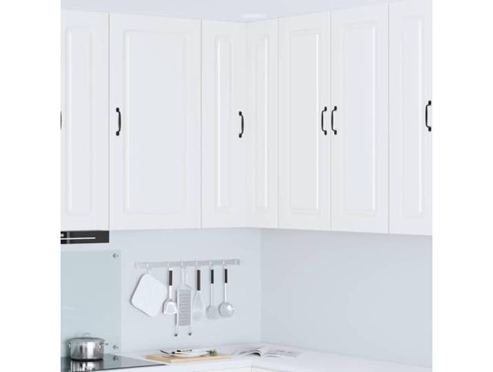 KFPOERTFGD Geschirrspülerfront 57 x 57 x 100 cm Holzwerkstoff Weiß Küchen-Wand-Eckschrank, Inklusive 3 Regale, Robustes Design