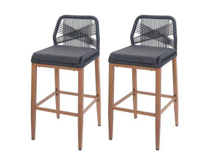 BARHOCKER Anthrazit, Grau