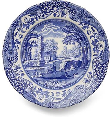 Spode Blue Italian Set of 4 15cm Plates