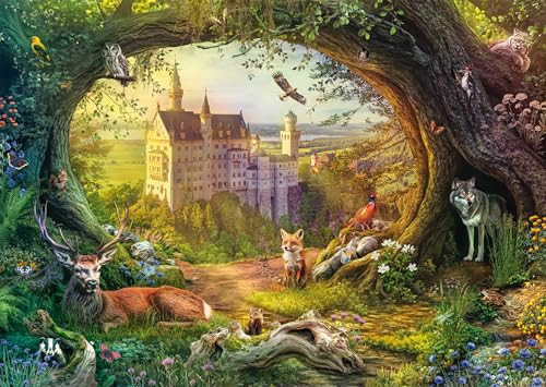 Schmidt Spiele Sprookjeskasteel in Bosmagie Puzzel van 1000 stukjes