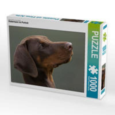 CALVENDO Puzzle Dobermann im Portrait 1000 Teile Lege-Größe 640 x 480 cm Foto-Puzzle Bild von Annett Mirsberger