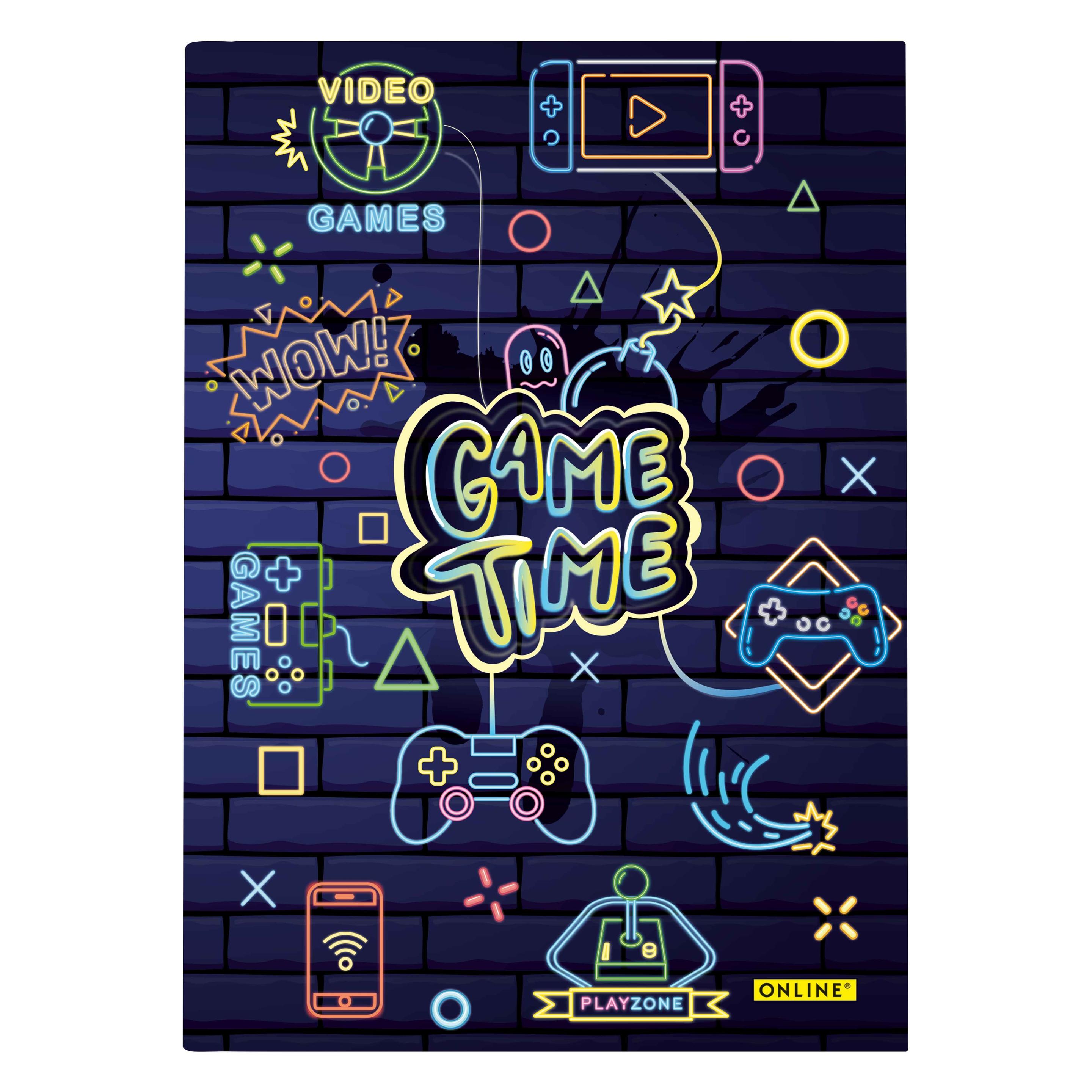 Online Notizbuch Game Time A5 (A5, Gepunktet, Harter Einband) (10143/6)