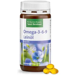 Omega-3-6-9 Leinöl-Kapseln 180 Kapseln - 119 g