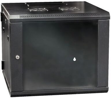Showgear D7652 Netzwerk Wandschrank, schwarz, 6HE