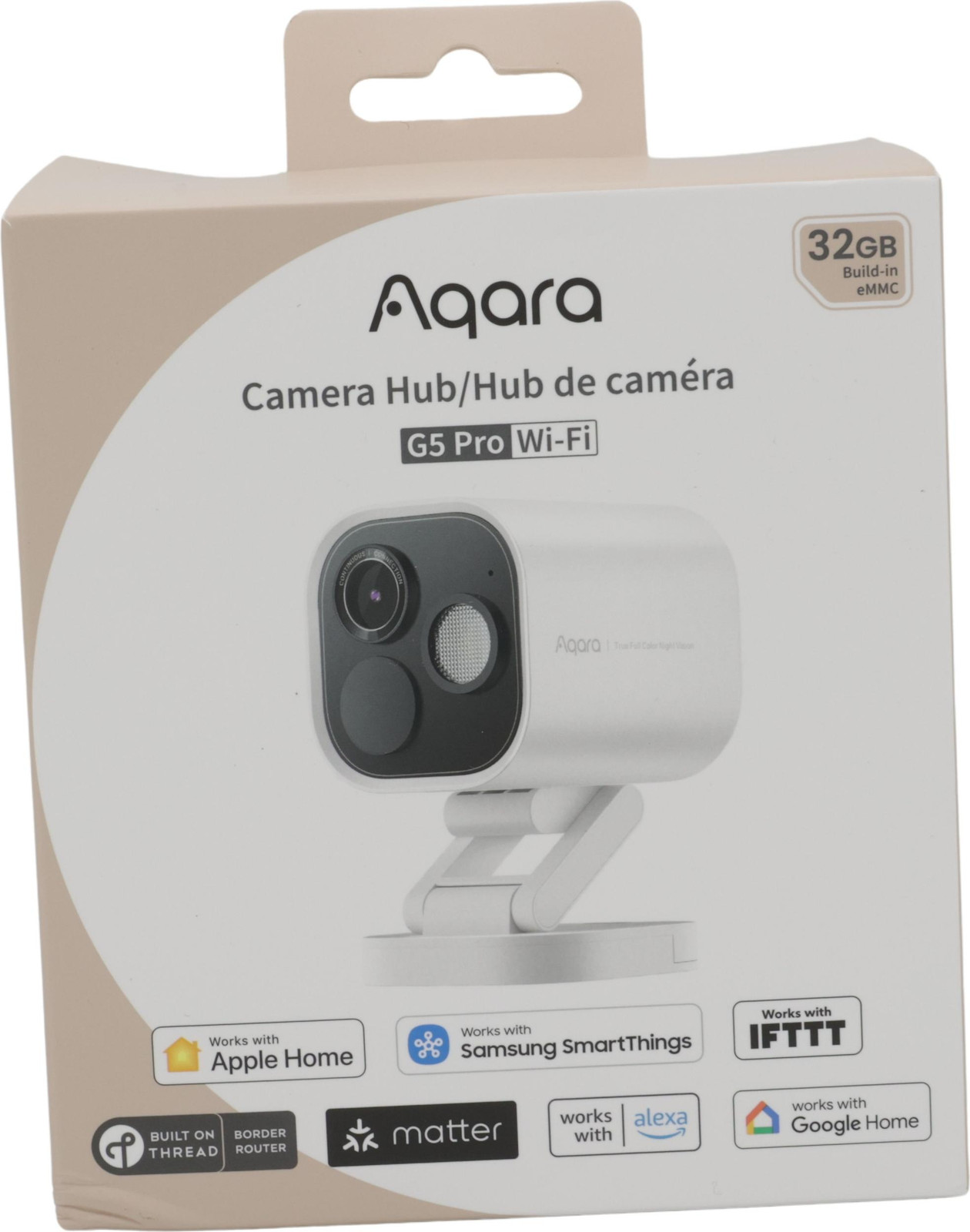 Aqara Camera Hub G5 Pro Netwerkbewakingscamera voor buitengebruik met dag- en nachtkleurweergave