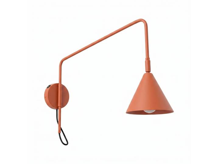Applique acier ocre rouge h 30 cm