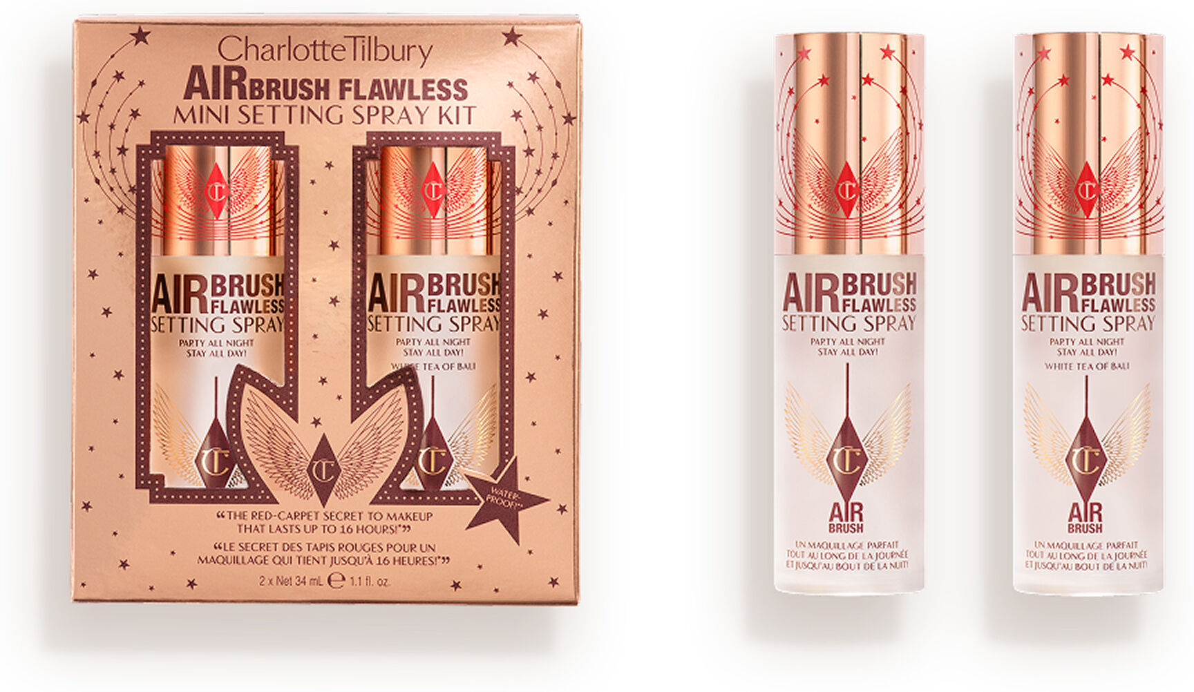 Airbrush Flawless Mini Setting Spray Kit - Mini Setting Spray Kit Charlotte Tilbury 10153 Airbrush Flawless Mini Setting Spray Kit Size: