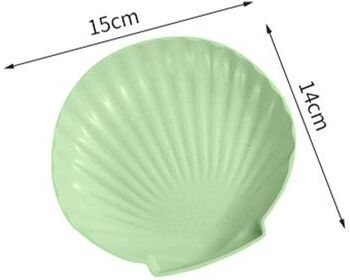 ModernMart Nordic Snack & Bone Tray Set Modern Fruit And Table Serving Plates green