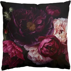 DEKOKISSEN Dunkle purpurne Blüten 40/40 cm