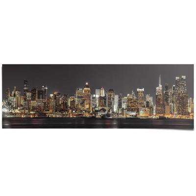 Poster REINDERS "New York Horizont", bunt (farbe bild(er): mehrfarbig), B:158cm H:53cm, Papier, Bilder, Poster