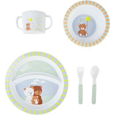 Kindergeschirr-Set STERNTALER "Familie Bär", Kinder, Gr. 5, bunt, Polypropylen, Motiv, Geschirr-Sets