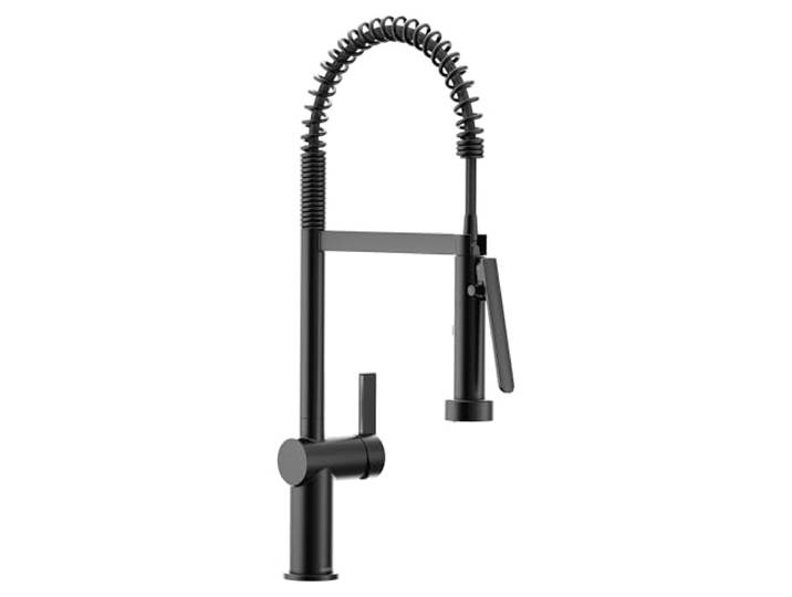 Moen CIA 7822BL Küchenarmatur mit Vorspülfederung, mattschwarz, mit PowerBoost Pro