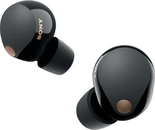 Sony WF-1000XM5 In Ear Headset Bluetooth Stereo Schwarz High-Resolution Audio, Noise Cancelling Batterieladeanzeige, Headset, Induktion, Klang-Pers