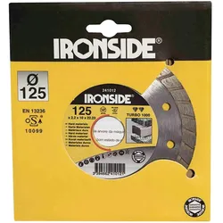 Ironside, Sägeblatt, Diamant-Trennscheiben Turbo 1000, Rand geschl. 230mm 2,4/6mm