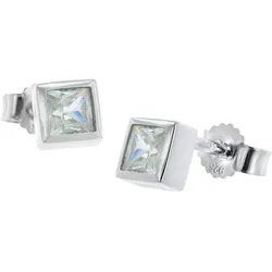 trendor 68352 Ohrringe Silber 925 Ohrstecker Mit Synth. Zirkonias 4,9 mm