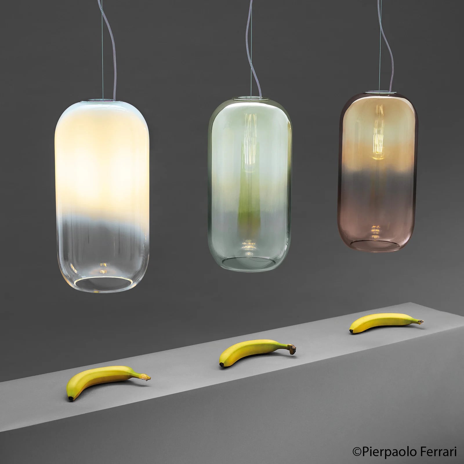 Artemide Gople Hanglamp Blue Sapphire - Glazen Designerlamp voor de Woonkamer