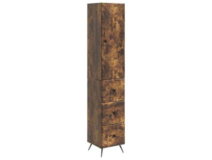 RJPLMFV Aufbewahrungsschrank, 2-teilig, 34,5 x 34,5 x 90 cm, Verbundholz Schiebetüren, verstellbare Einlegeböden, modernes Design, für Büro, Wohnzimmer, Schlafzimmer
