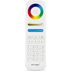Milight, Beleuchtung Zubehör, 8-Zonen Fernbedienung RGB+KW/WW (RGBCCT) inkl. Wandhalterung