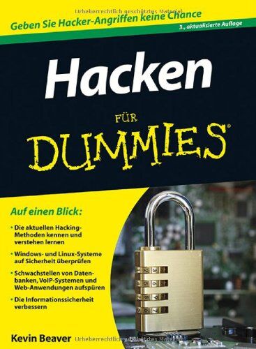 Kevin Beaver - Hacken für Dummies (Fur Dummies) - Preis vom 15.10.2026 23:06:25 h