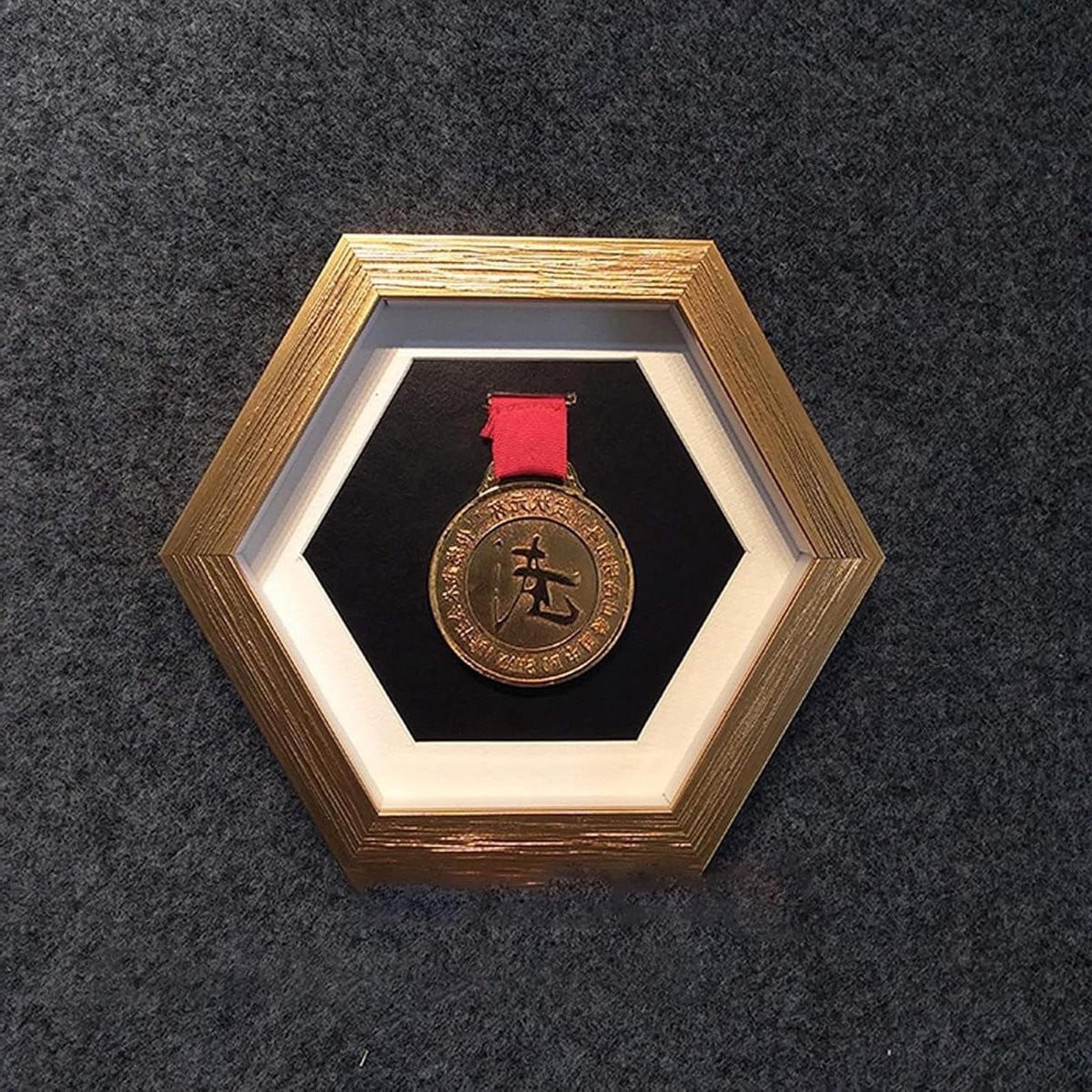 Medaille Fotolijst Display Box voor Sport Awards in Goud