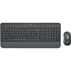 Logitech Signature MK650 Combo (DE, Kabellos), Tastatur, Grau