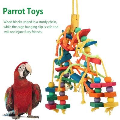 Inspired Finds Cotton Rope Parrot Toy Hanging Chew And Climbing Bird Cage Toy For Lovebirds Cotton Rope Parrot Toy Hanging Chew And Climbing Bird Cage Toy For Lovebirds