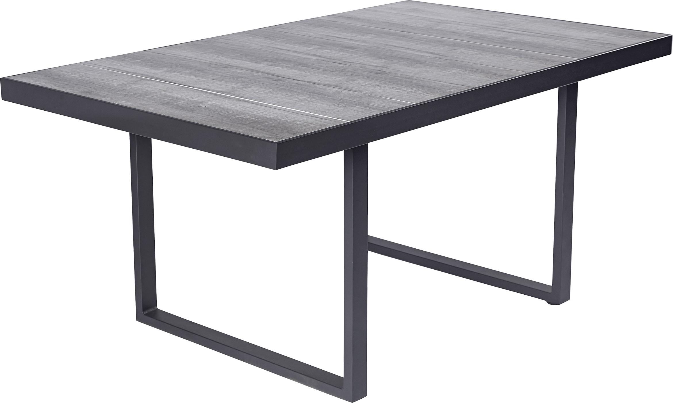 LC Garden Keramo Couchtisch Anthrazit / Aluminium