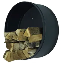 Spinder Design Feuerholzsammler Banshee Metall Schwarz