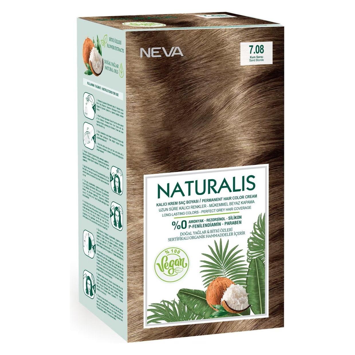 Neva Naturalis Permanente Haarfarbe, 7.08 Sandblond, 150 ml (7.08 Sandblond) (74847993)