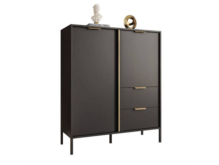 KOMMODE LARETTO 2D2S anthrazit
