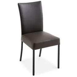 Sormani Stuhl Venedig 3002V Leder Grau Granit