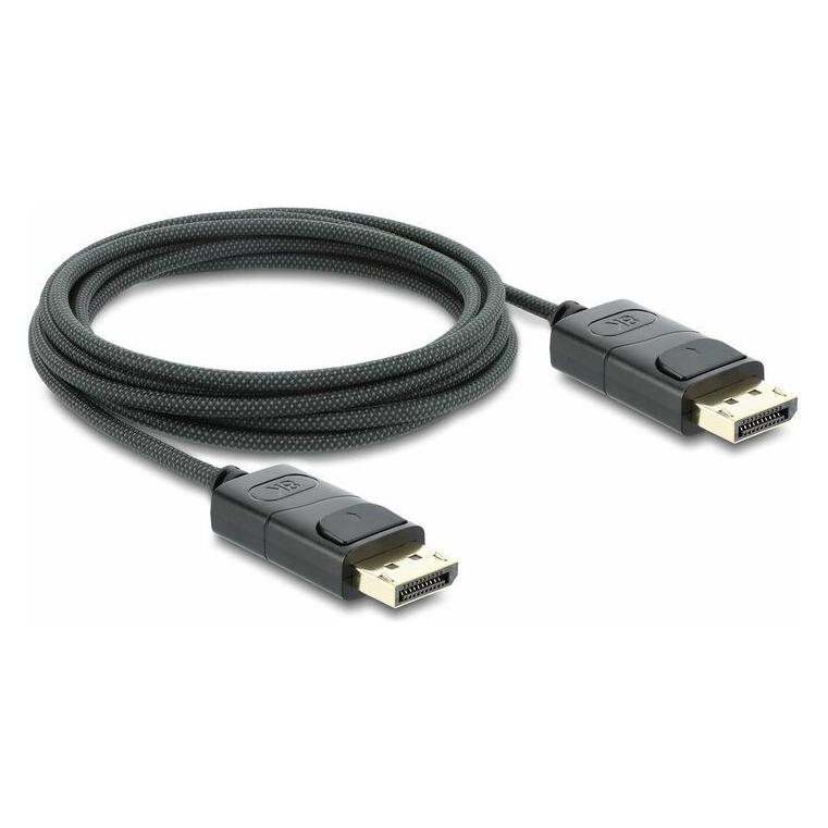 Delock Koaxiales DisplayPort Kabel 8K 60 Hz mit Geflechtmantel 1 m (1 m) (417858)
