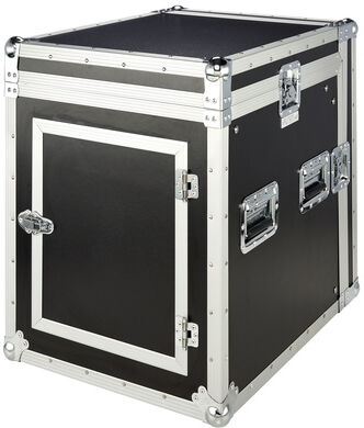 Flyht Pro L-Rack 10U/10U Profi SF Schwarz beschichtet