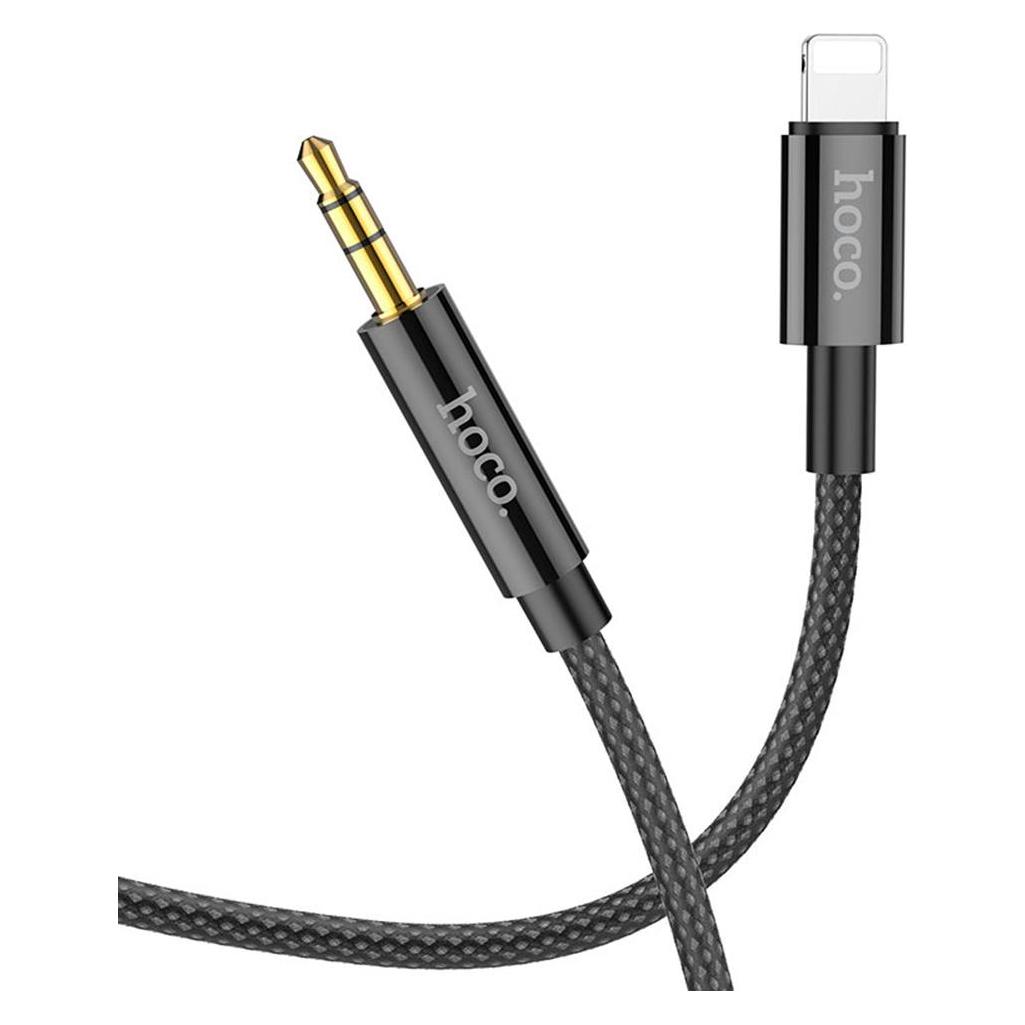 Hoco Lightning to 3.5mm UPA19, 1m, schwarz (1 m, AUX Kabel) (46721486)