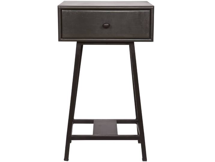 Console en bois et métal noir 70x45x30