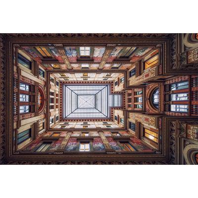 Fototapete PAPERMOON "Photo-Art MASSIMO CUOMO, GALLERIA SCIARRA, ROM", bunt, B:4,5m L:2,8m, Vlies, Tapeten