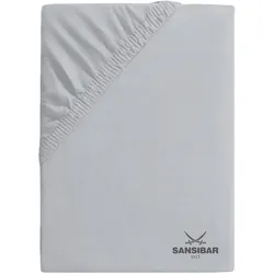 Topperbezug SANSIBAR Jersey (BL 140x200 cm) - silber - BL 140x200 cm