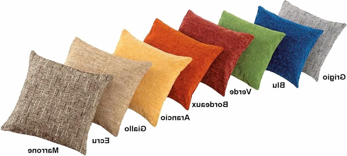 Kussenhoes van Jacquard chenille stof in ecru, 50 x 50 cm