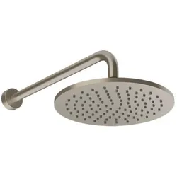 Gessi Origini Antikalk-Kopfbrause mit Gelenk und Wandarm, Durchmesser 250mm, 66148149, Farbe: Finox Optik