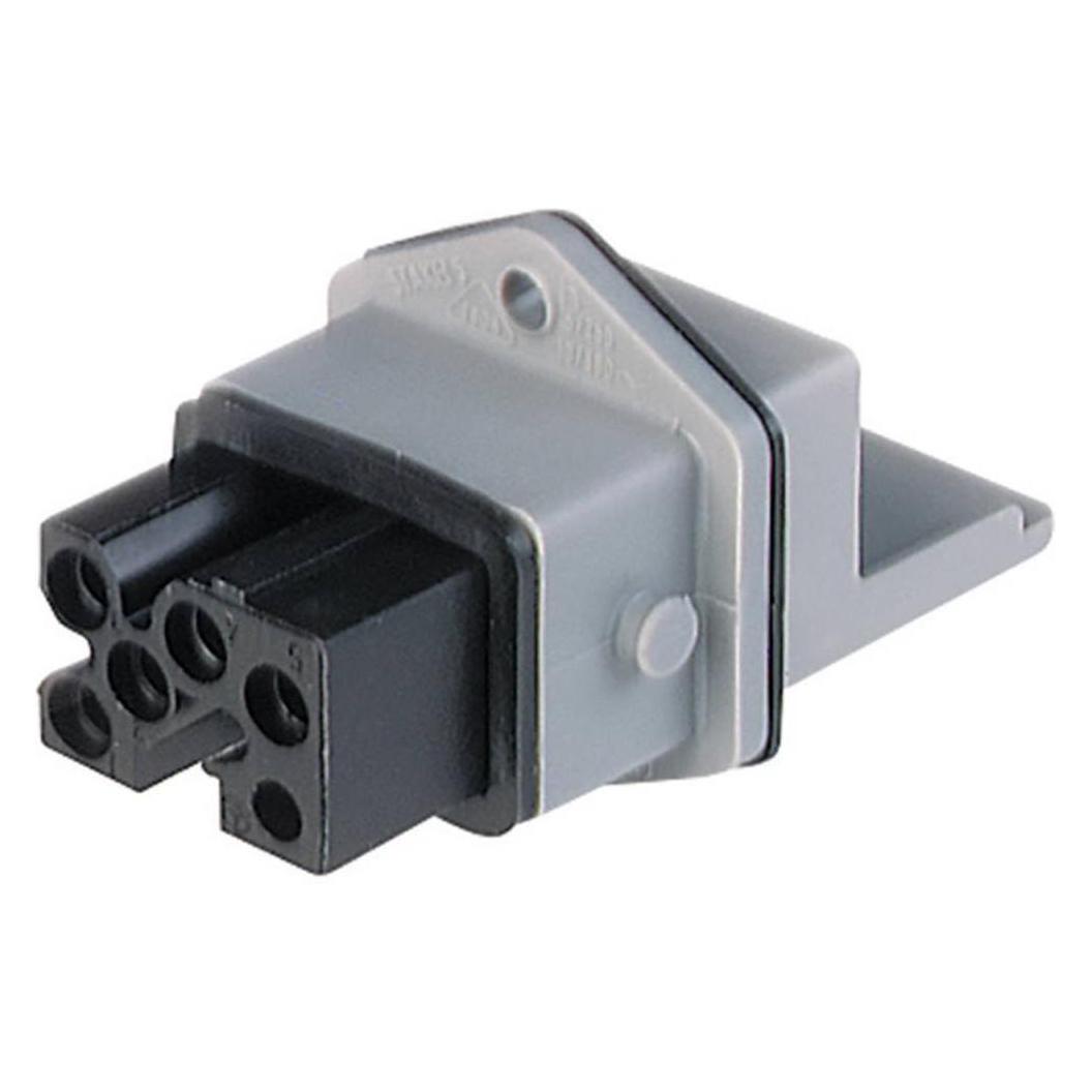 Hirschmann Einbaudose STAKEI 5 grau 5+PE (931 694-106)