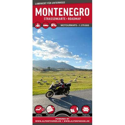 MoTourMaps Montenegro Auto- und Motorradkarte 1:275.000, Sonstige von , MoTourMedia, 978-3-939997-78-8