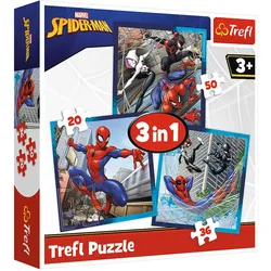 3-in-1-Puzzle – Spinnenfreunde – Disney Marvel Spiderman Trefl 34874