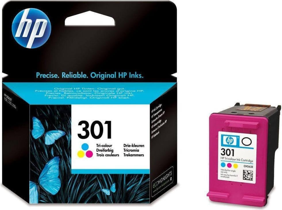 HP 301 originele printerpatronen cyaan magenta geel