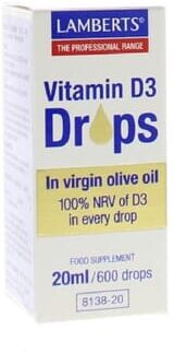 Lamberts Vitamina D3 Em Gotas 20 ml